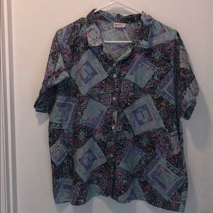 Vintage Giovelli short sleeve button up XL (18)